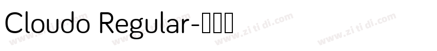 Cloudo Regular字体转换